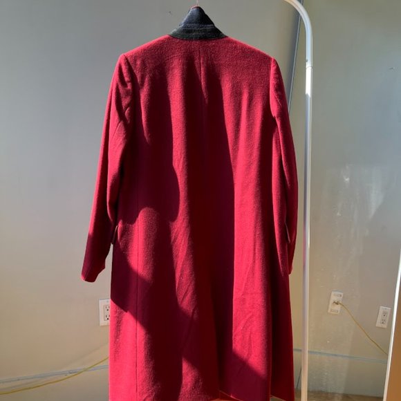 Women's Slim Red Wool-Cashmere Coat - Paul Smith | US 4 Small | Made in Italy - Picture 8 of 15